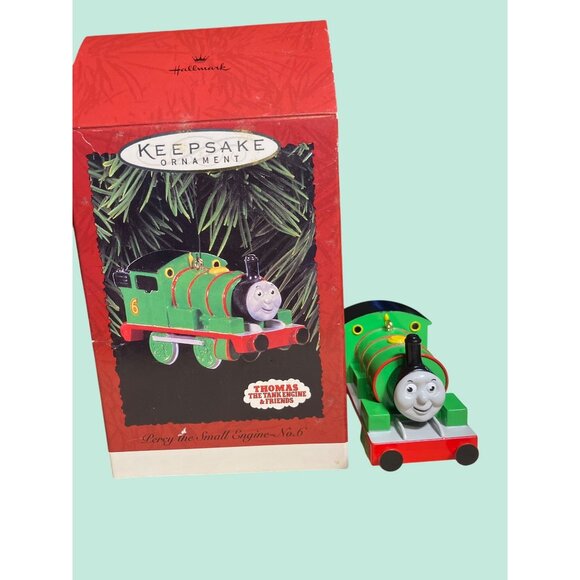 Hallmark 1996 Keepsake Ornament Percy The Small Engine No.6 Thomas & Friends - Picture 1 of 11